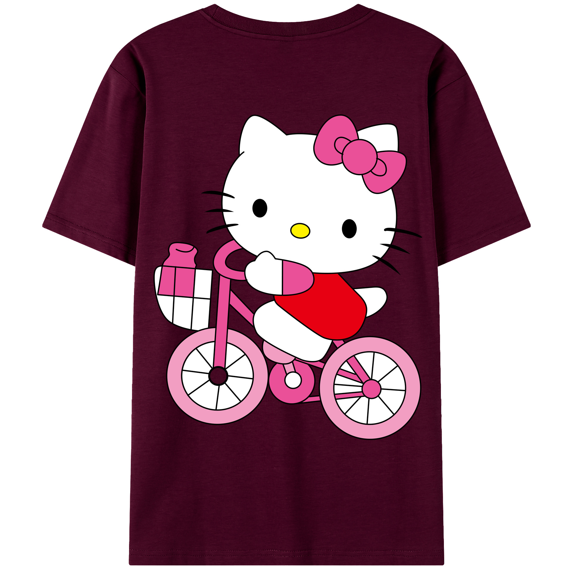 （画像用） Hello Kitty ハローキティ レディース半袖Tシャツ(バックプリント)